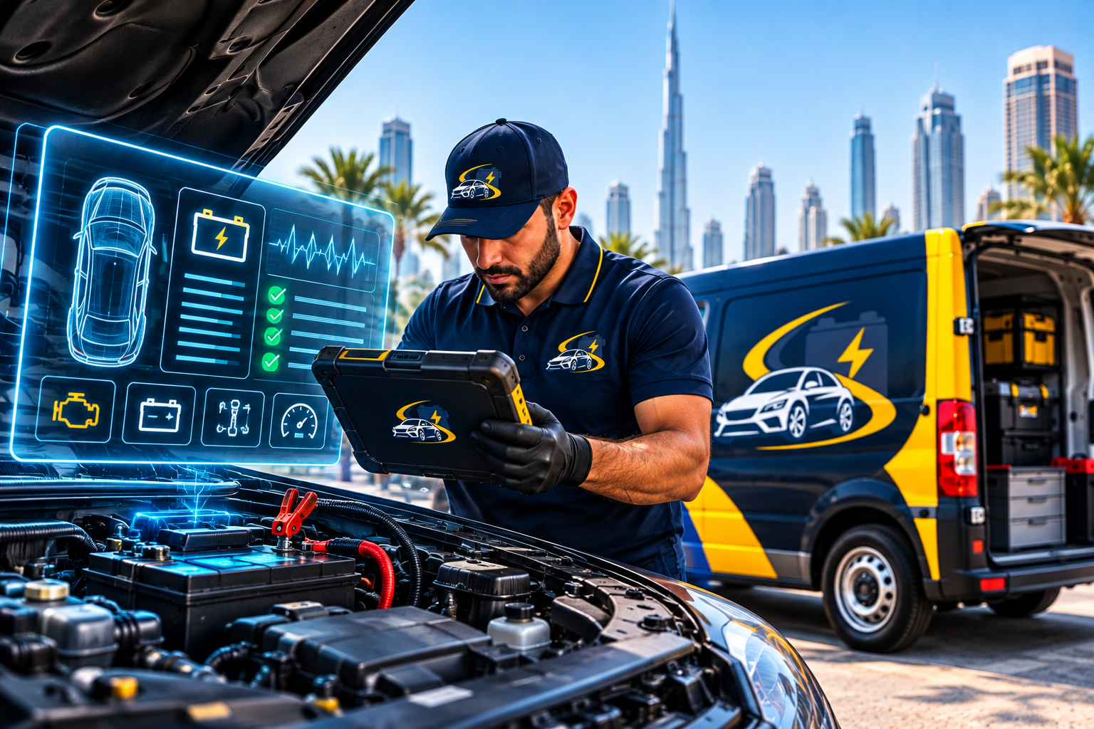 Digital computerized battery and alternator testing tool