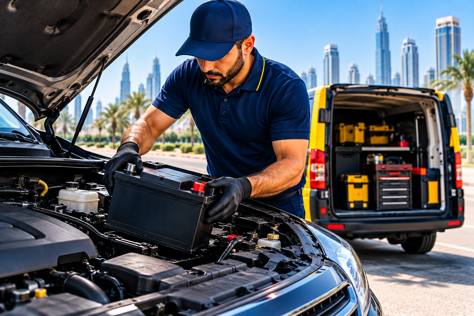 100% Genuine fresh car battery stock in Dubai