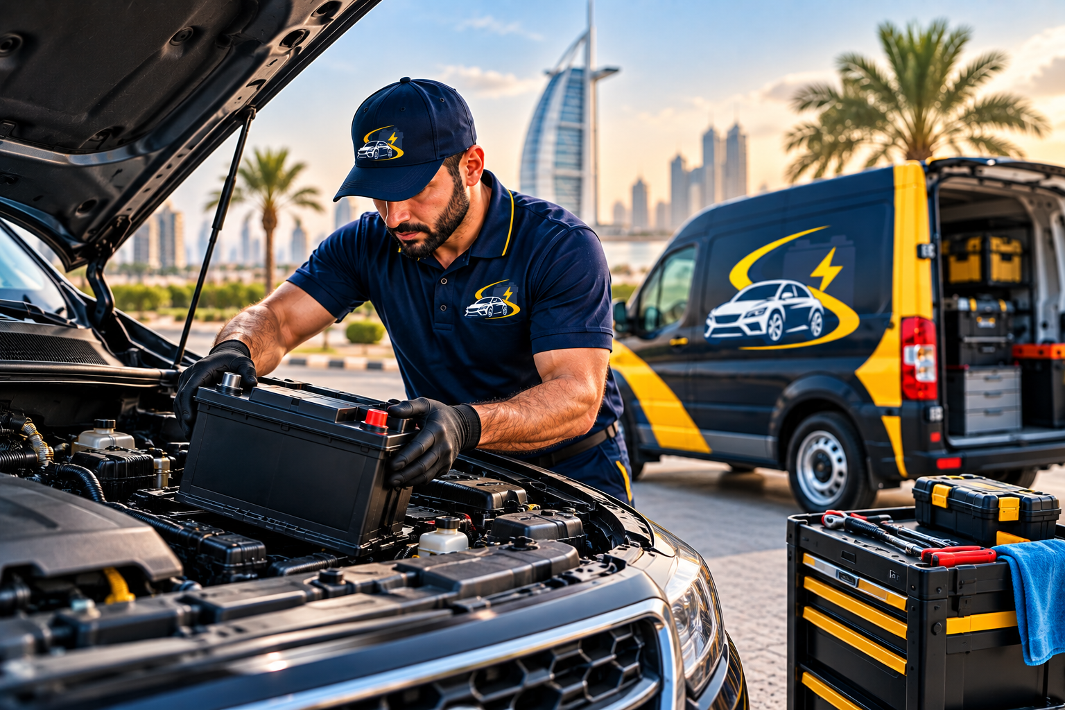 Car Battery Replacement Service Dubai