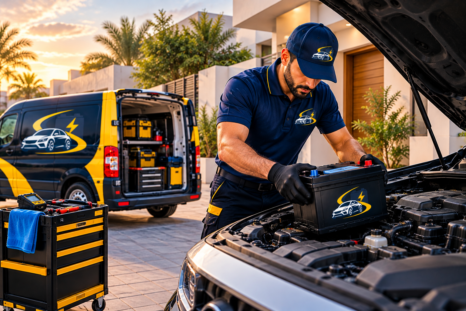 Safe 24/7 Car Battery Jumpstart Service Dubai